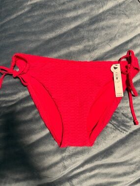 Victoria’s Secret Women's Red Tie-Side Bikini Bottom